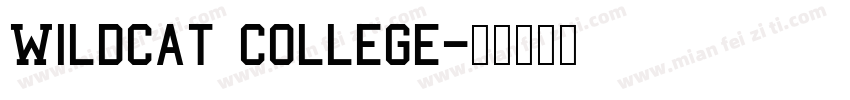 Wildcat College字体转换